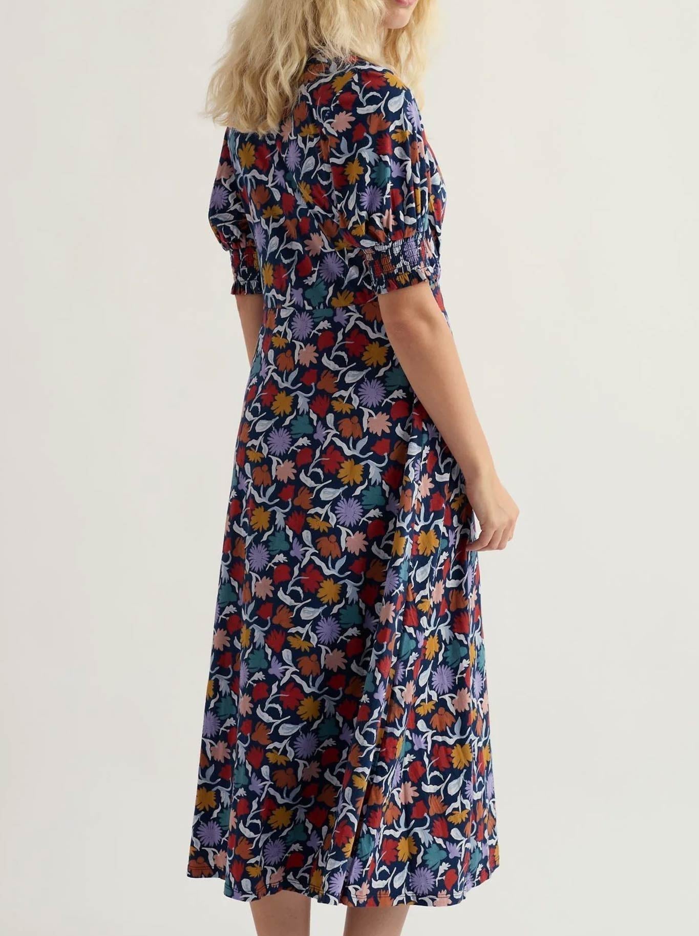 SEASALT FENIL DRESS (Floral Sea Cave)