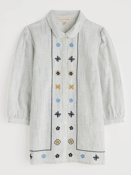 SEASALT HOPE COTTAGE BLOUSE (Chalk)