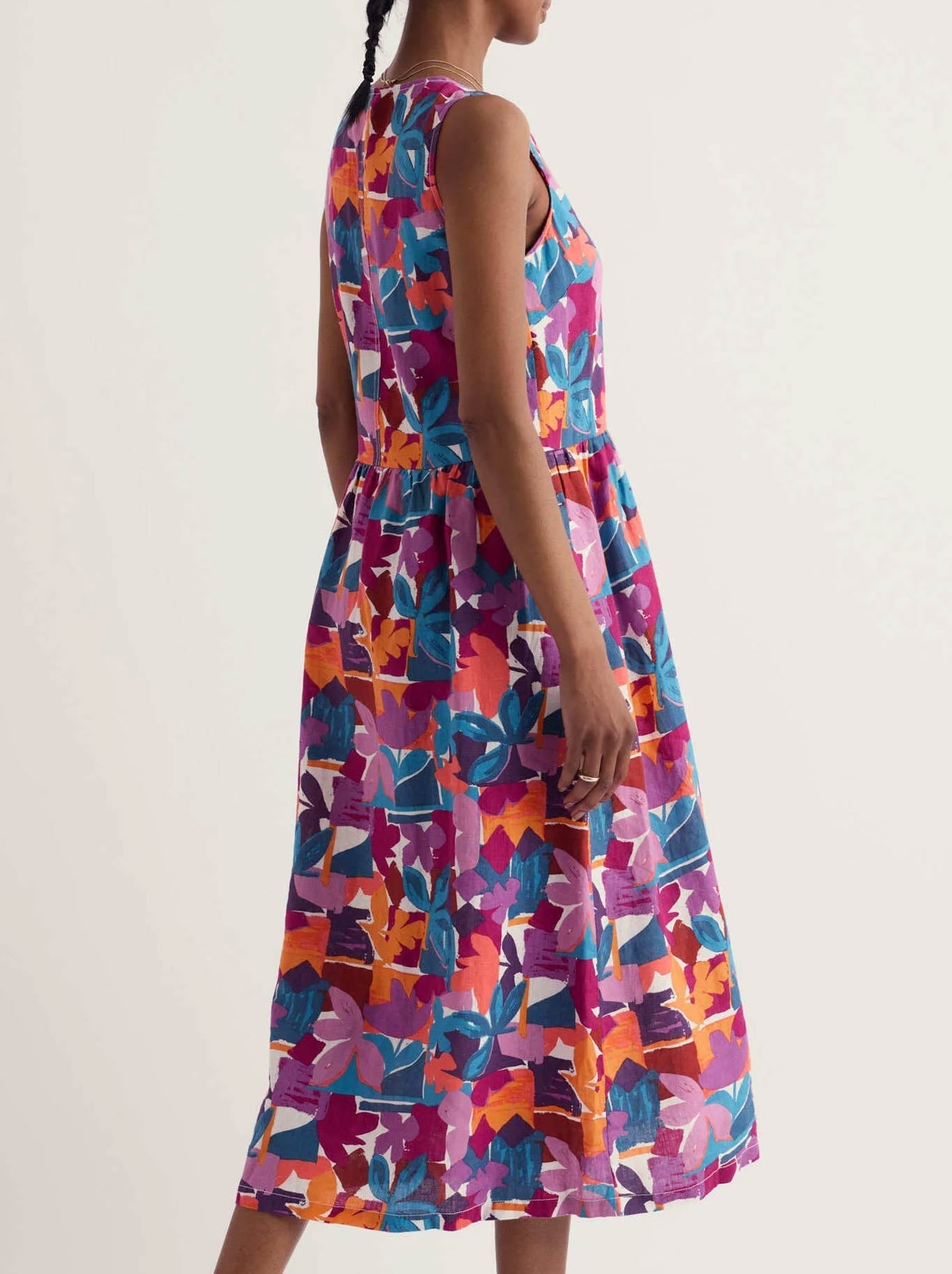 Seasalt Lowland Heather Dress (Floral Tropic Shapes)