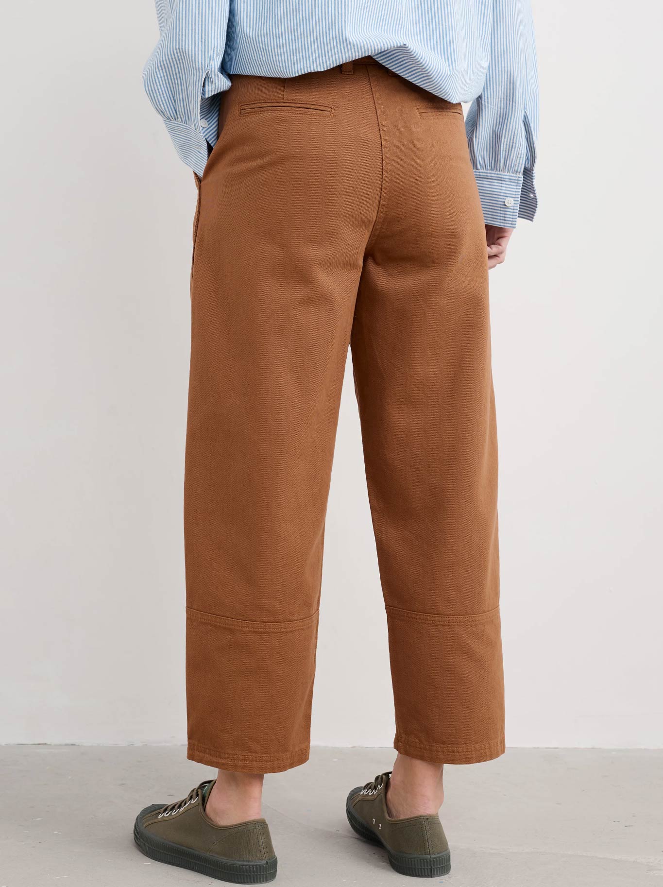 SEASALT PAINTED FORMS TROUSER (Dark Flax)