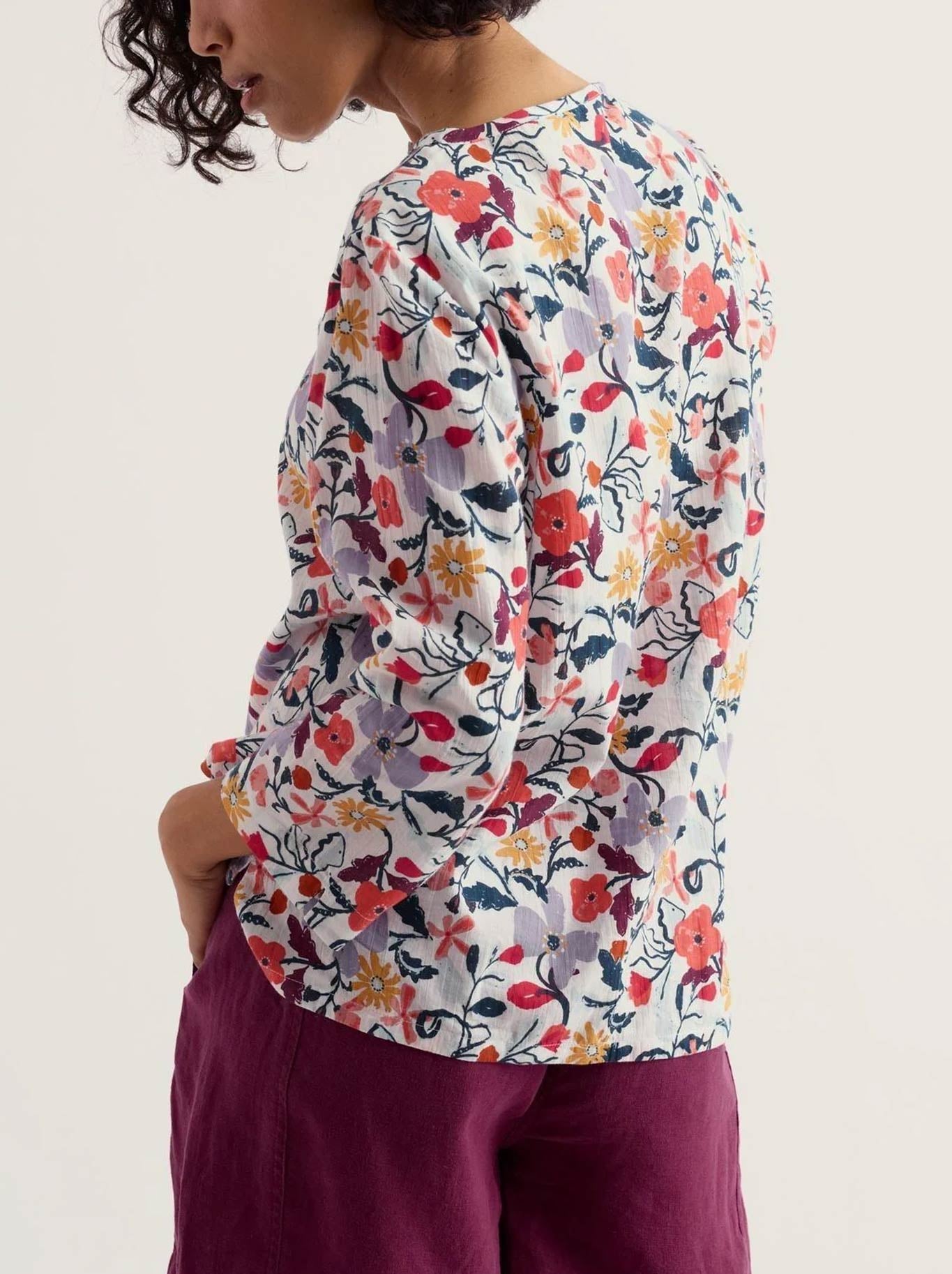 SEASALT WATERCOLOUR SKETCH TOP (Winding Meadow Mix)