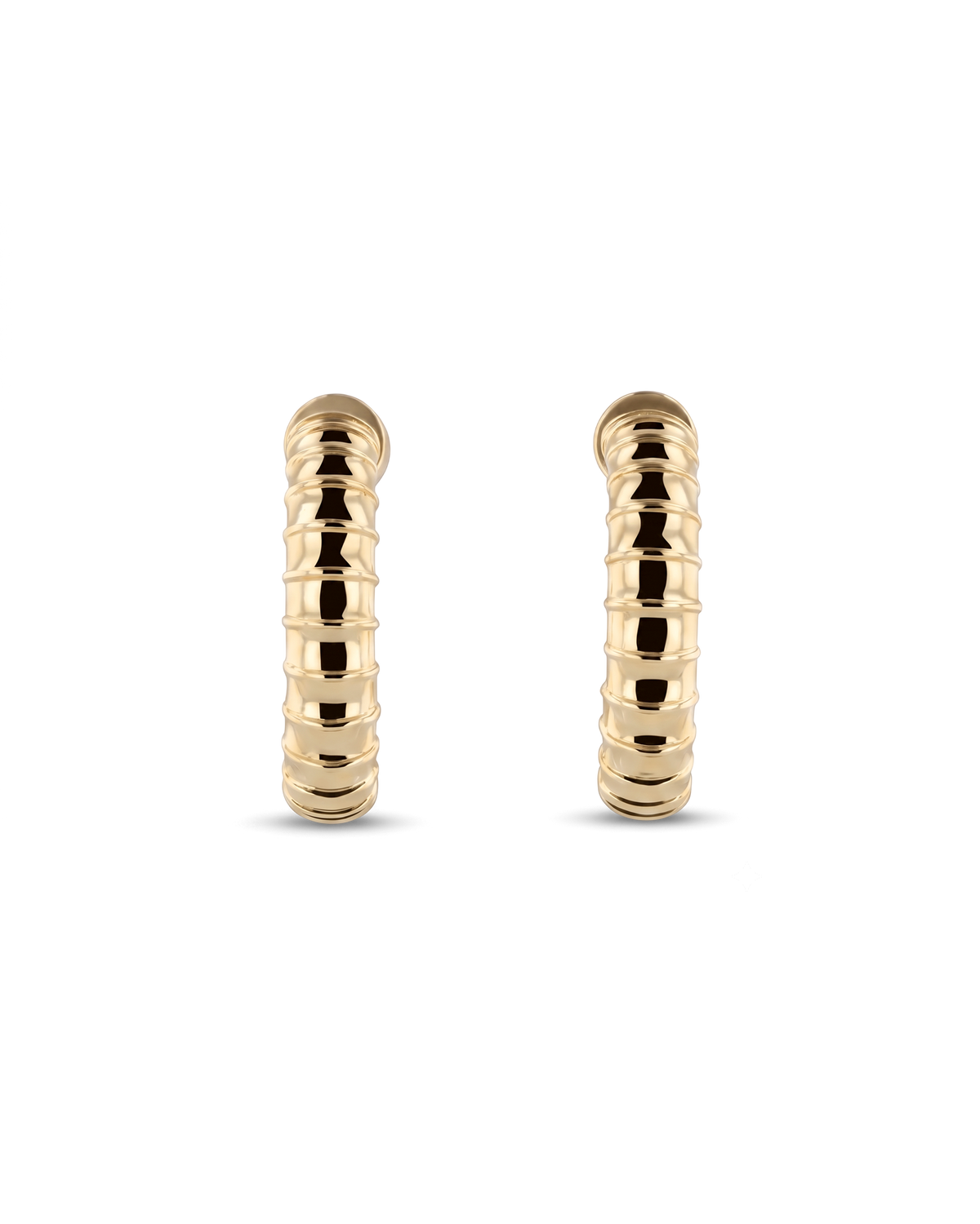 LAVANA Serpent Gold Hoop Earrings