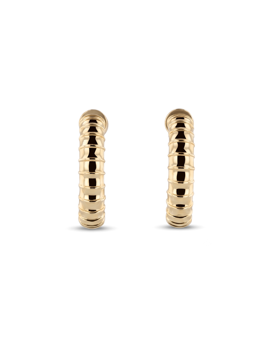 LAVANA Serpent Gold Hoop Earrings
