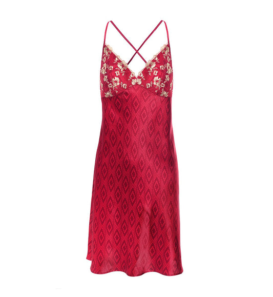 Triumph Shuting Qiu Collaboration Slip Dress (Mars Red)