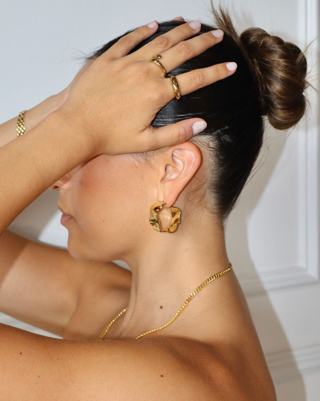 LAVANA Sirocco Silver Hoop Earrings