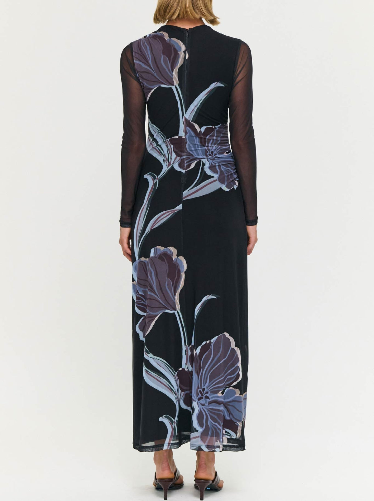 STAPLE THE LABEL STAS MESH DRESS (Midnight Floral)