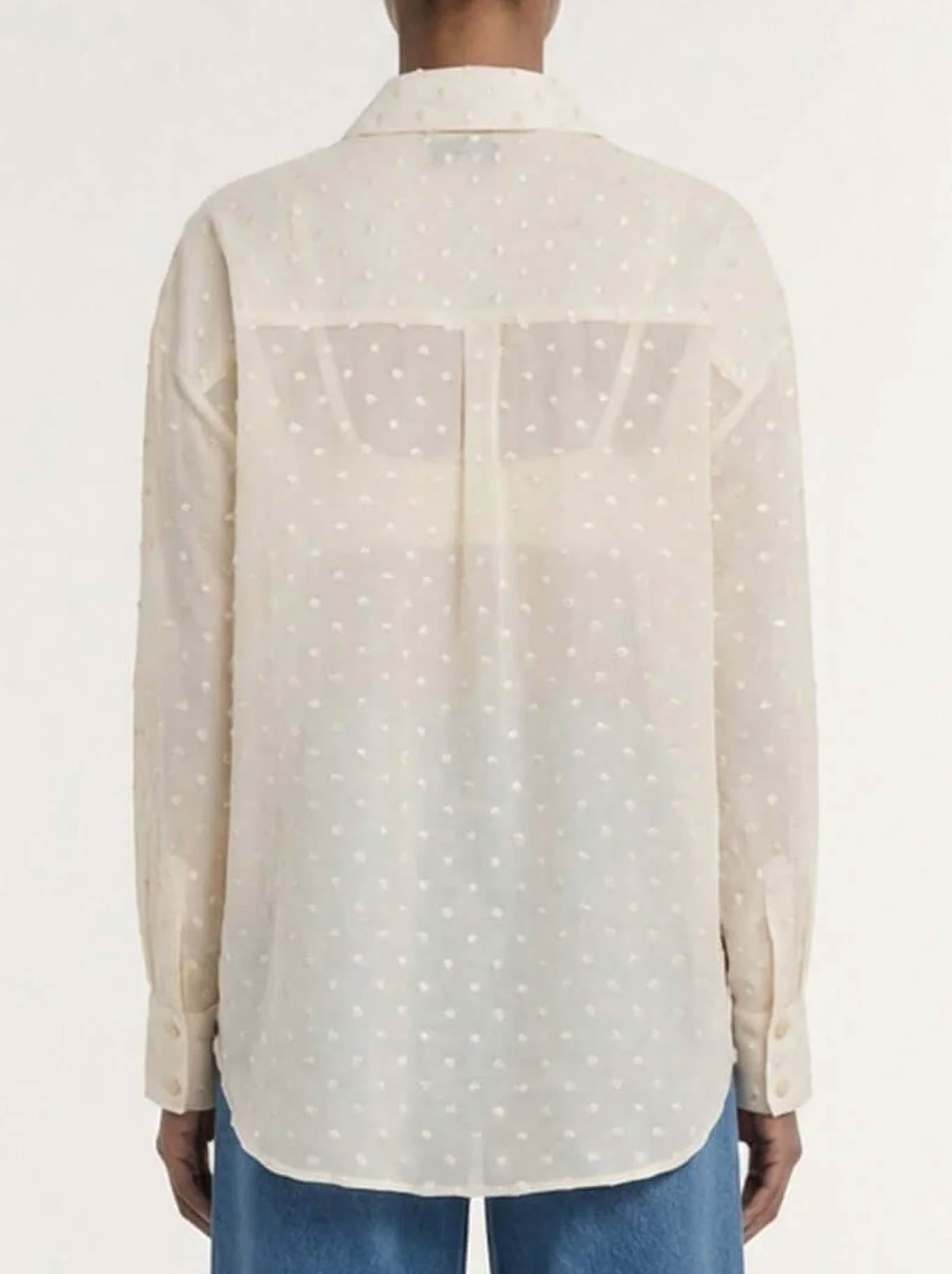 Staple The Label Etoile Oversized Shirt (Cream)