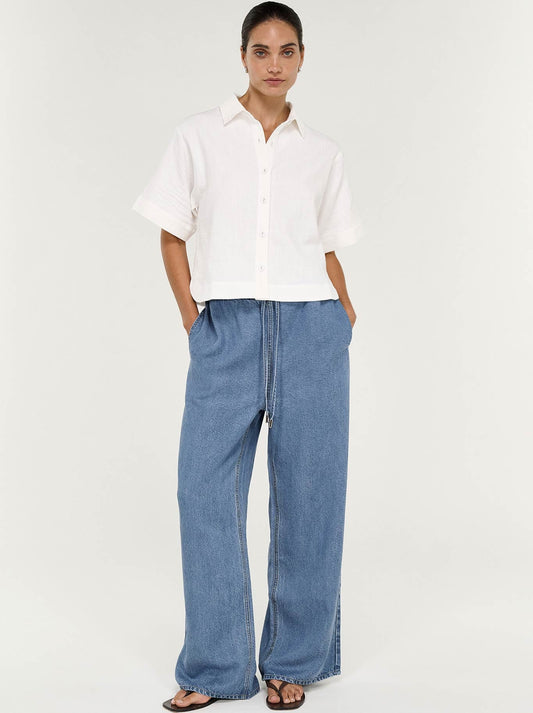 Staple The Label Talia Relaxed Pant (Chambray)