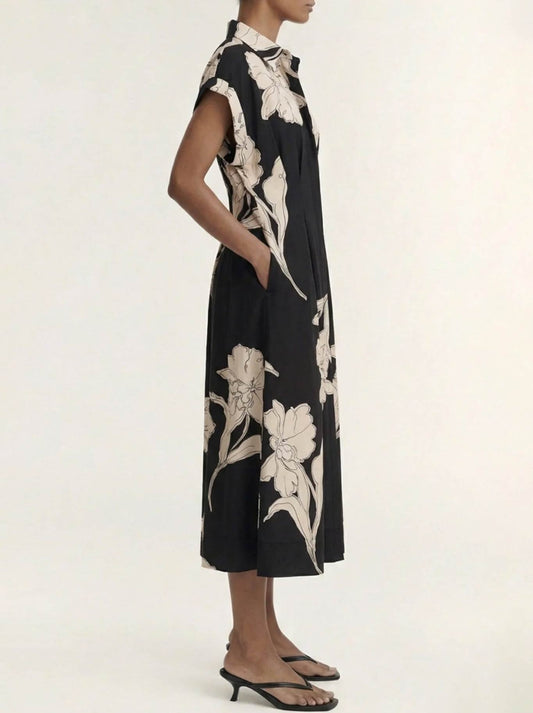 Staple The Label Veda Midi Dress (Black)