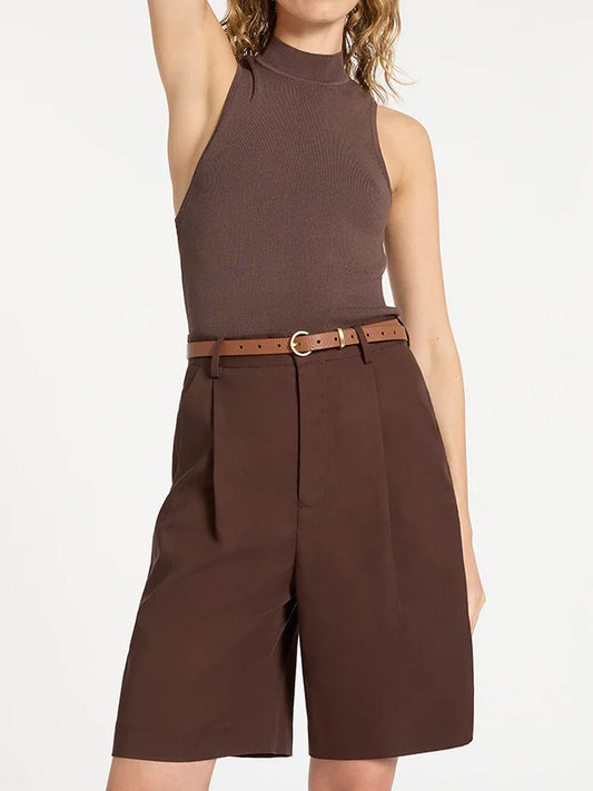 STATUS ANXIETY HAPPENS ALL THE TIME BELT (Tan Gold)