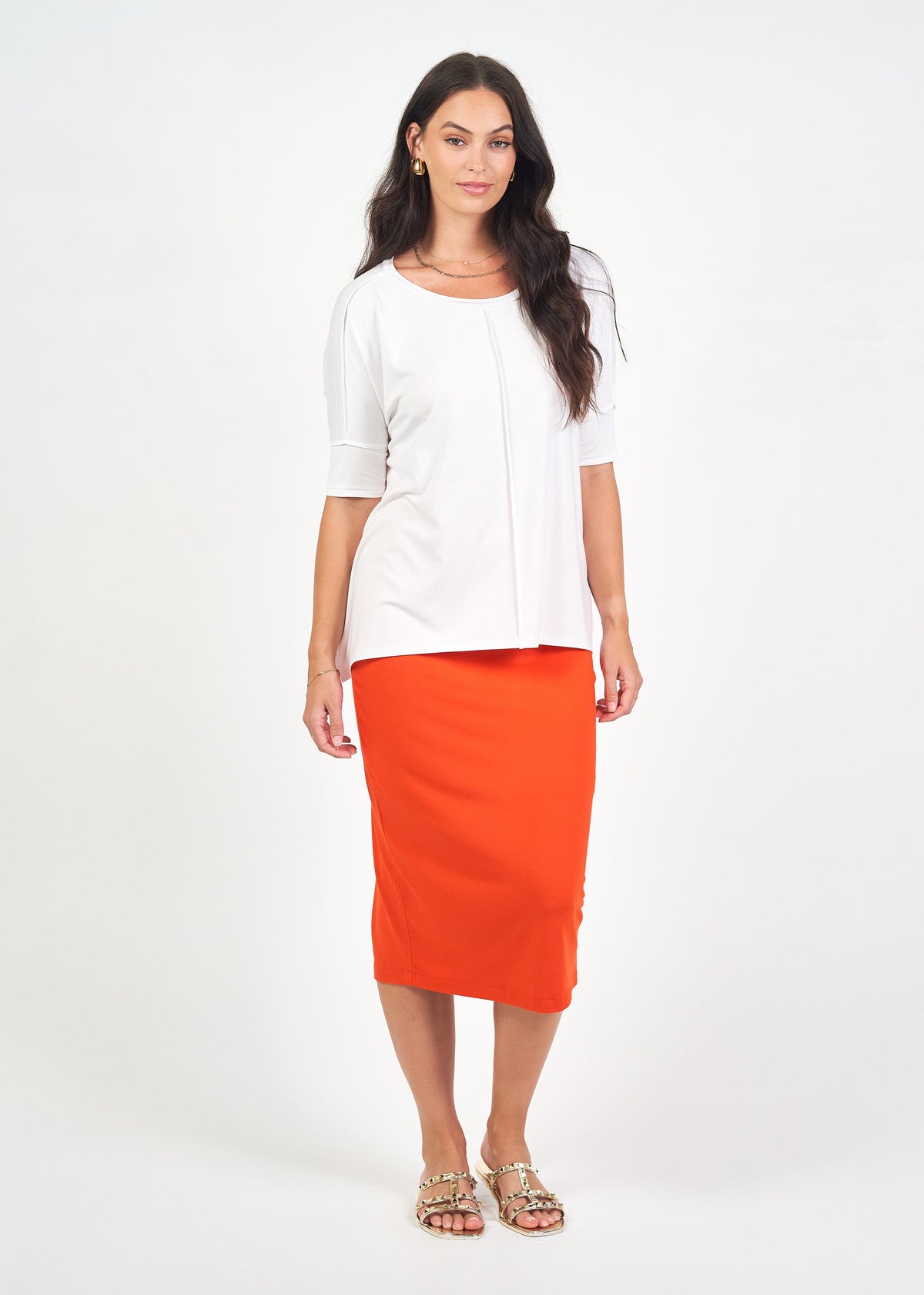 Lou Lou Stella Oversized Bamboo Slouch T-Shirt (White)