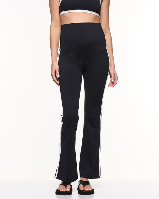 Soon Maternity Straight Flare Side Stripe Leggings