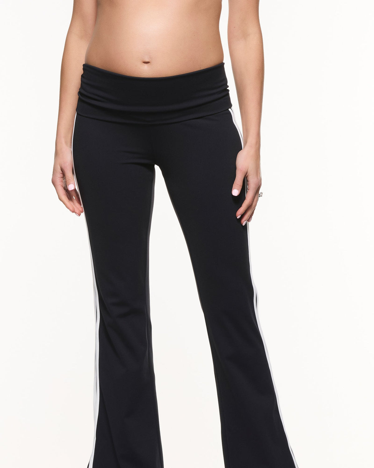 Soon Maternity Straight Flare Side Stripe Leggings