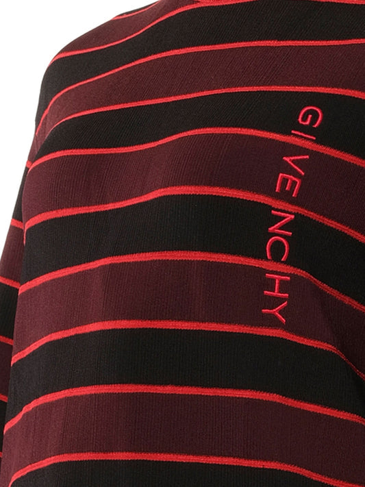 GIVENCHY Striped Sweater (Burgundy Black)