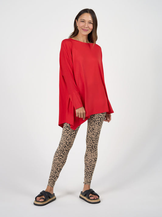 Lou Lou Luxe Bamboo Full-Length Legging (Brown Leopard)