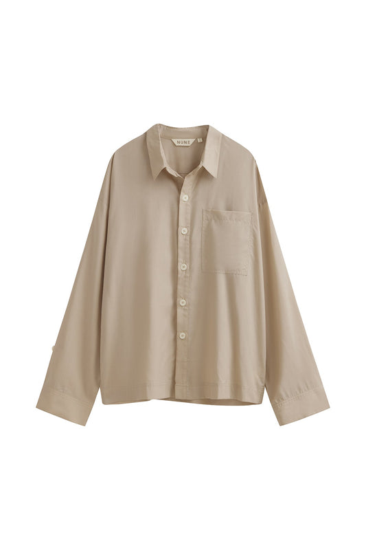NUNE Long Sleeve Sleep Shirt Macel (Oat)