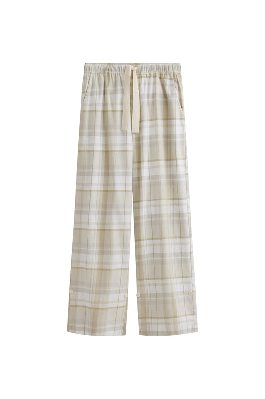 NUNE Long Sleep Pant Flannel (Oat Check)