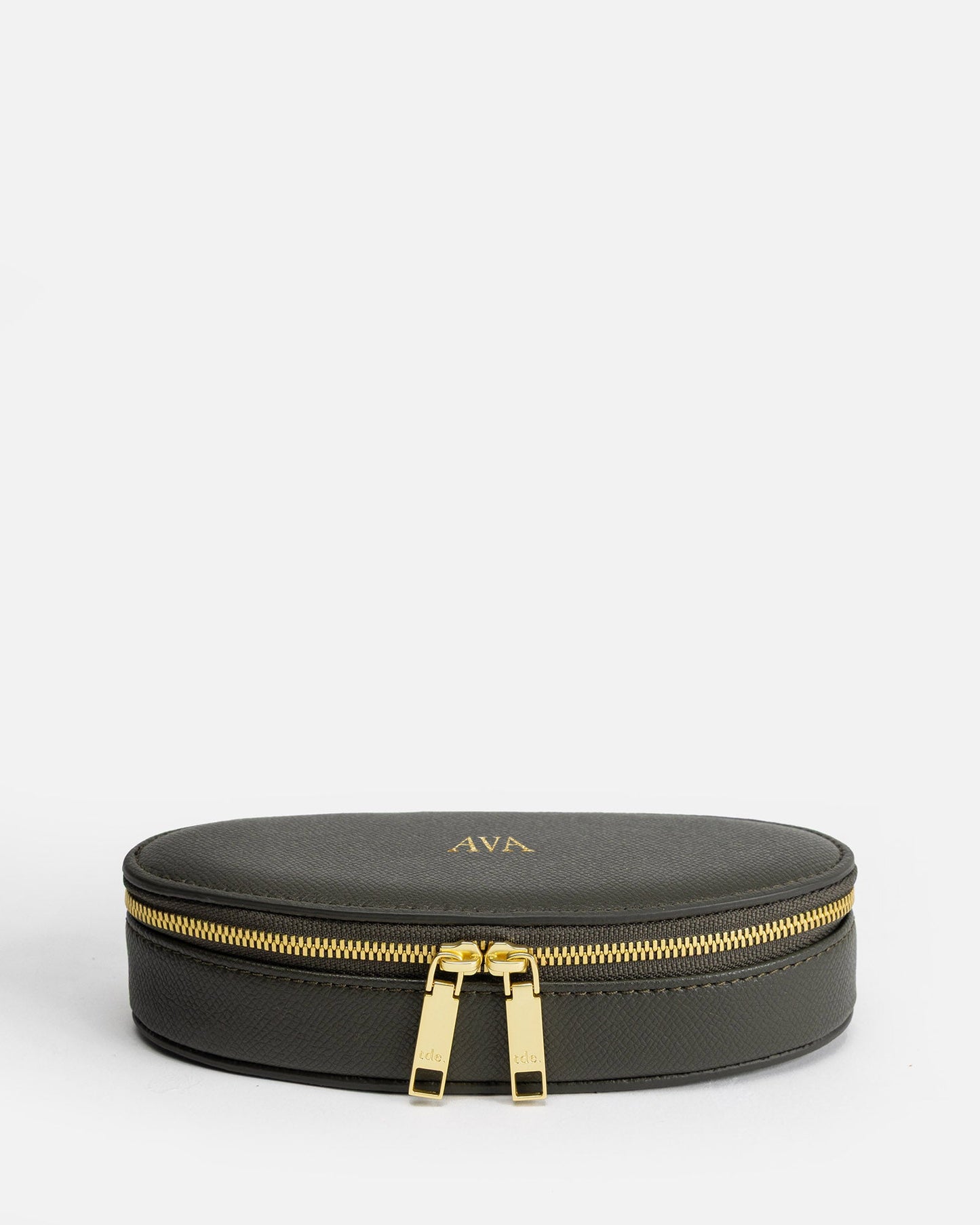 Image of Jewelry. Productname: The Daily Edited Ava Jewellery Case Olive in Olive colour by brand - The Daily Edited