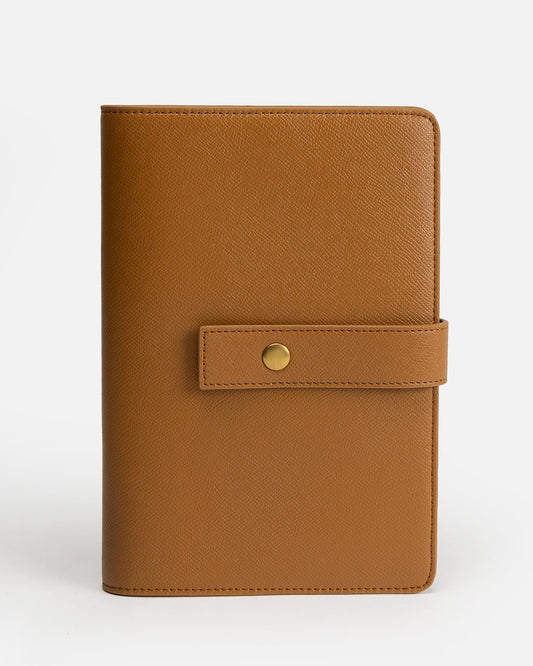 The Daily Edited Ava A5 Notebook Holder (Tan)