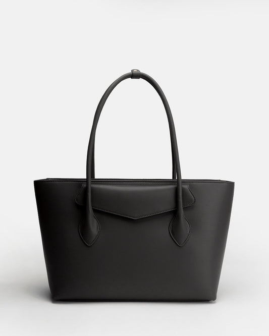 The Daily Edited Zaphia Work Shoulder Tote Bag (Black)