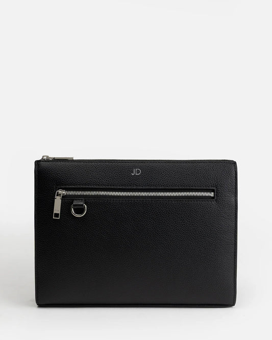 Image of Bags. Product name - Jude Travel Pouch Large Black in Black colour by brand - GROUP48