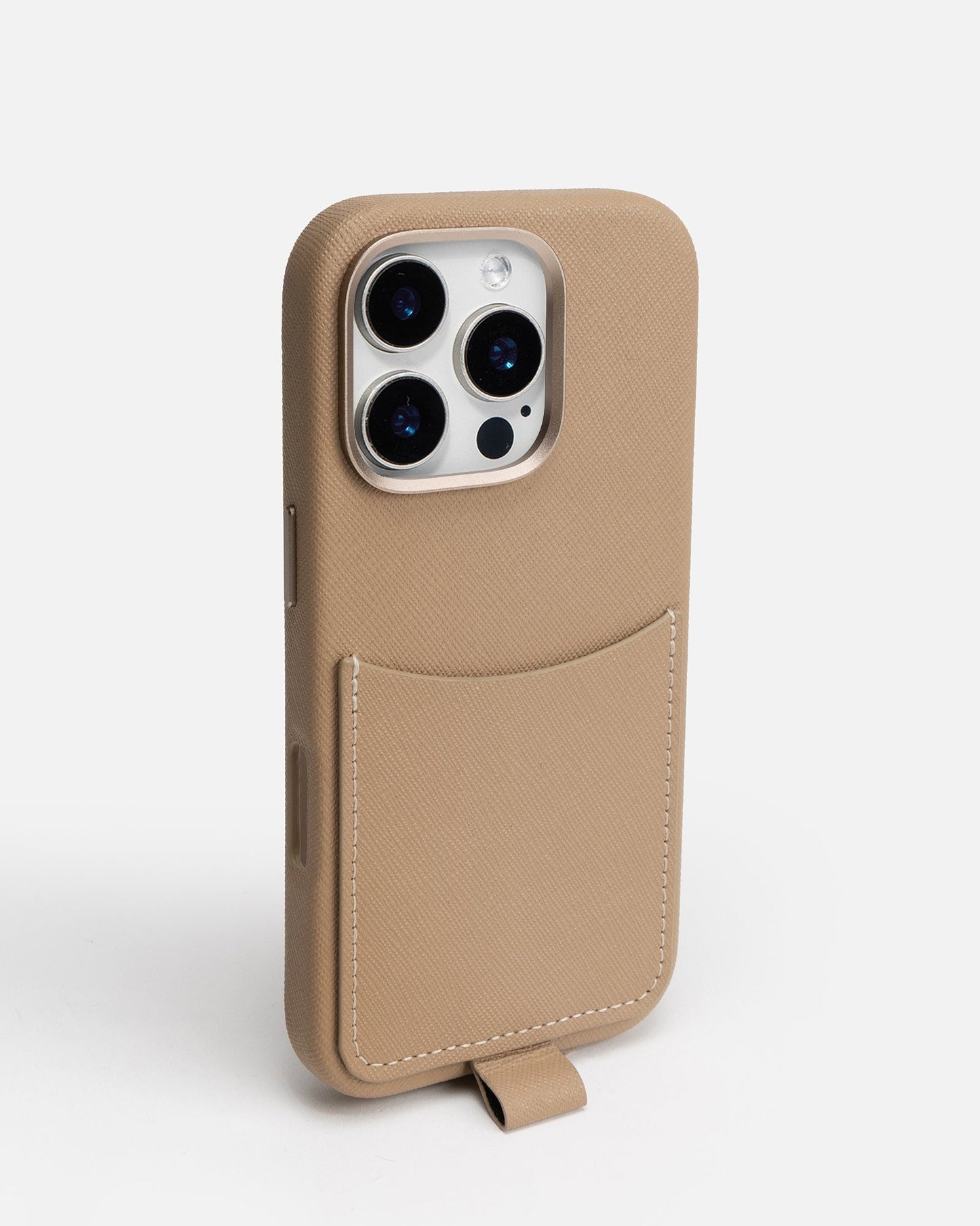 The Daily Edited iPhone 16 Pro Case with Crossbody Strap (Latte)