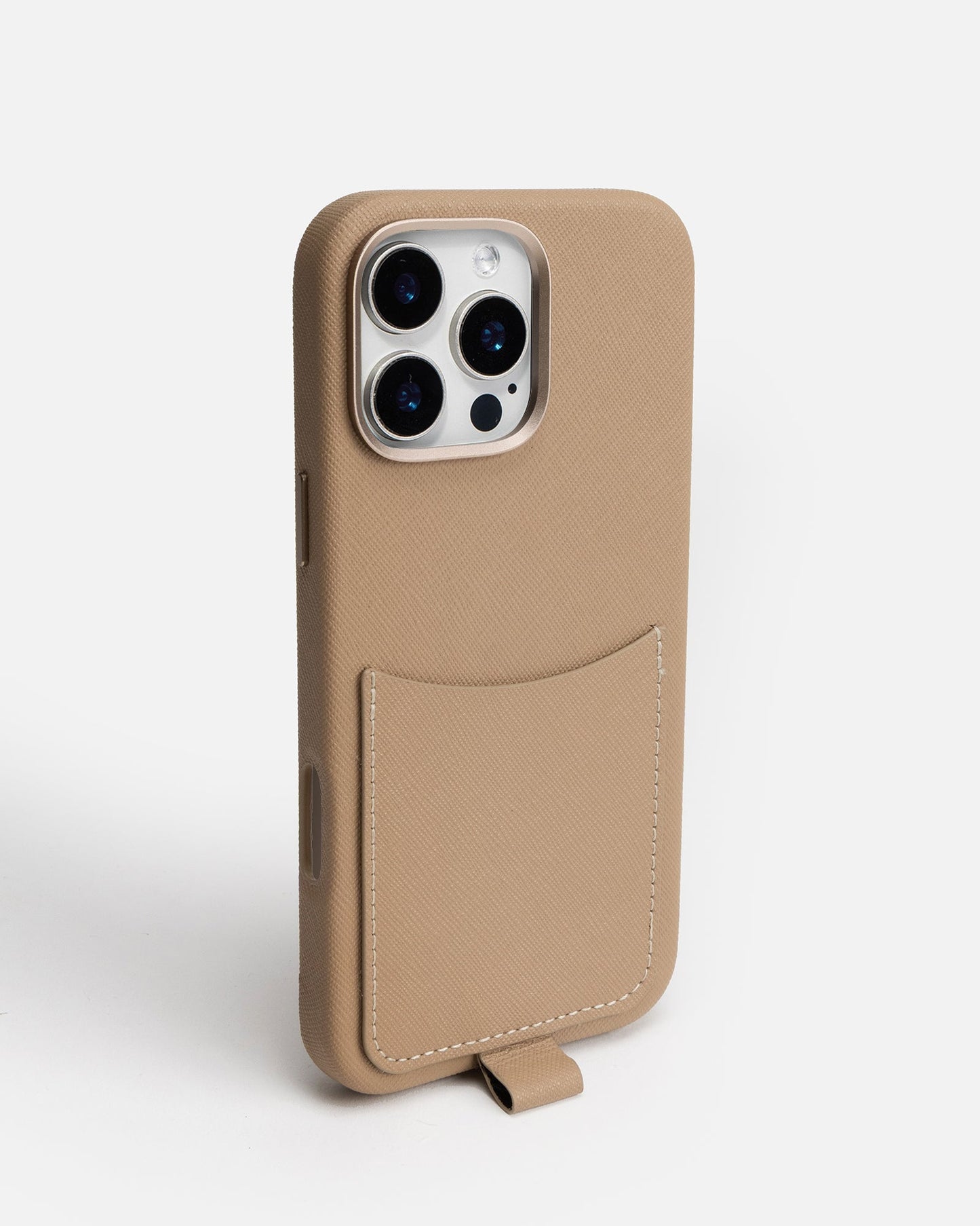 The Daily Edited iPhone 16 Pro Max Case with Crossbody Strap (Latte)