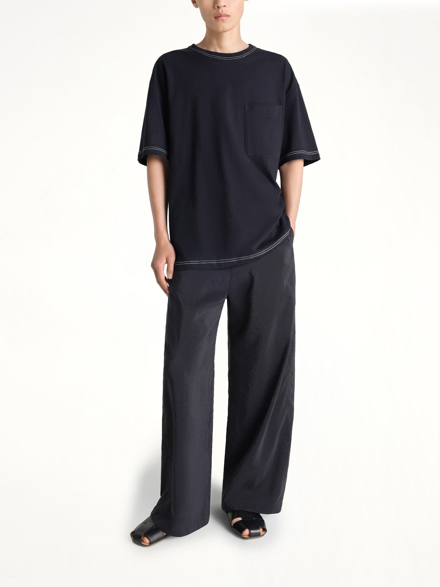 LEMAIRE Boxy SS T-Shirt (Black)