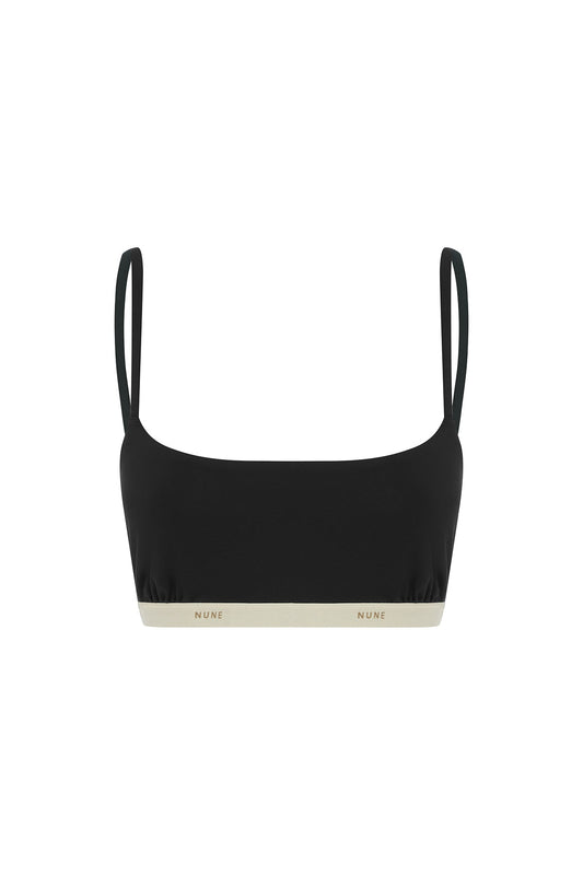 NUNE Square Neck Bralette (Black)