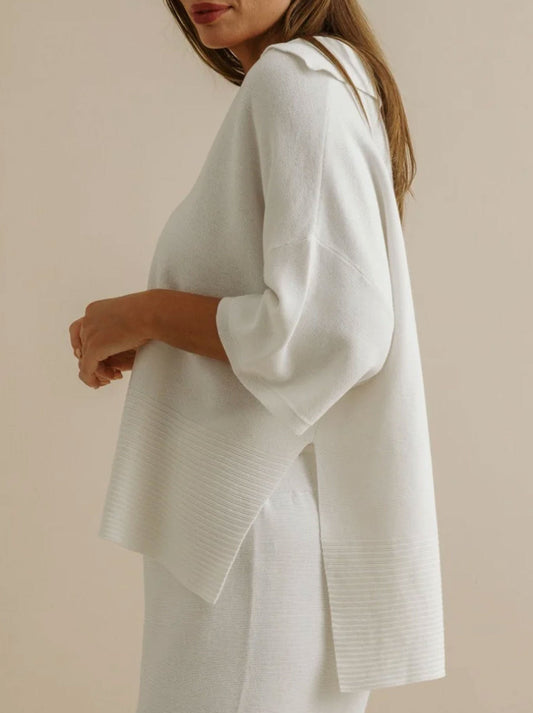 Talamaya Grace Summer Pullover (Milk)