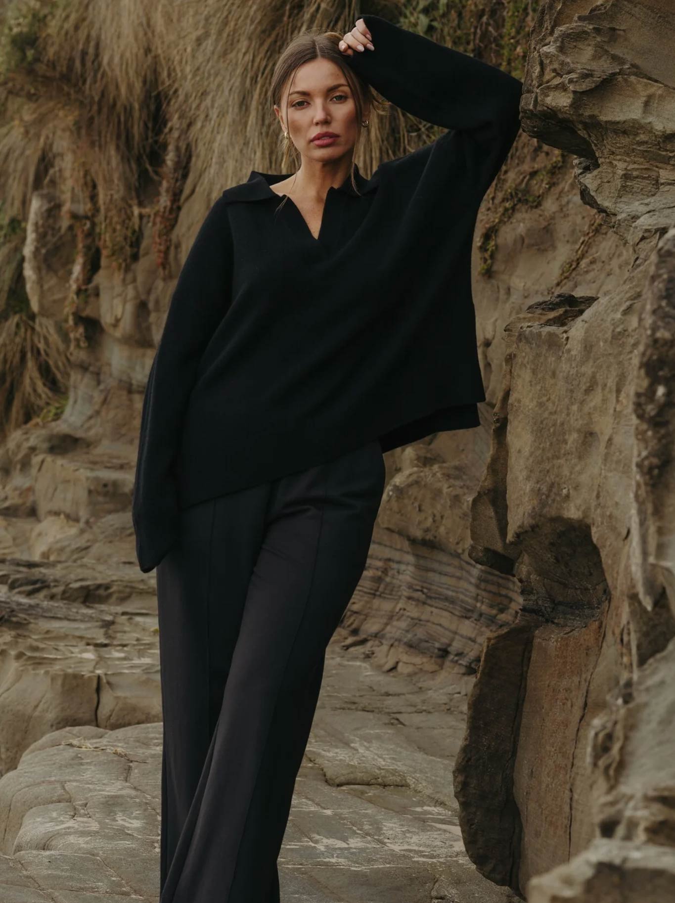 TALAMAYA HOPE MERINO PULLOVER (Jet)