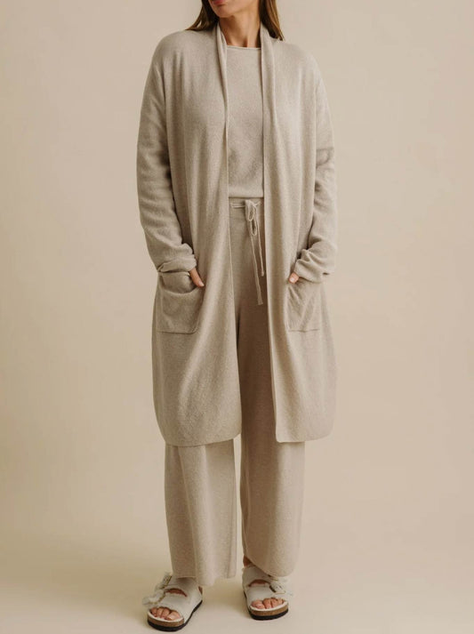Talamaya Winter Retreat Shawl Cardi (Wheat)