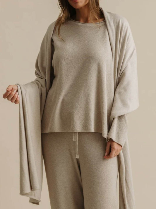 Talamaya Winter Retreat Wrap (Wheat)