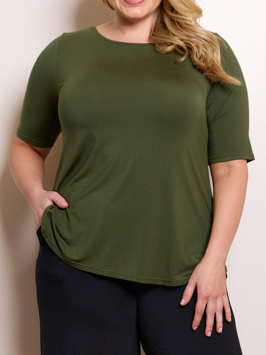 TANI ELBOW SWING TEE (Merlot)