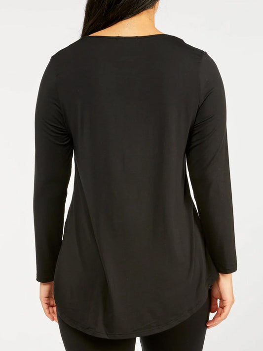 Tani Cara Long Sleeve Top (Black)
