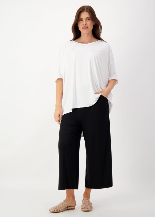Lou Lou Tavera Oversized Bamboo Top (White)