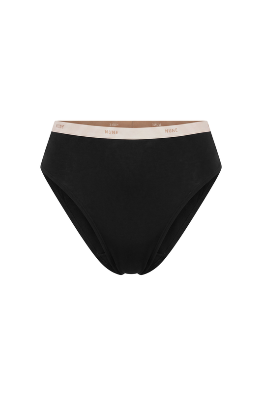 NUNE High Cut High Waisted Brief (Black)