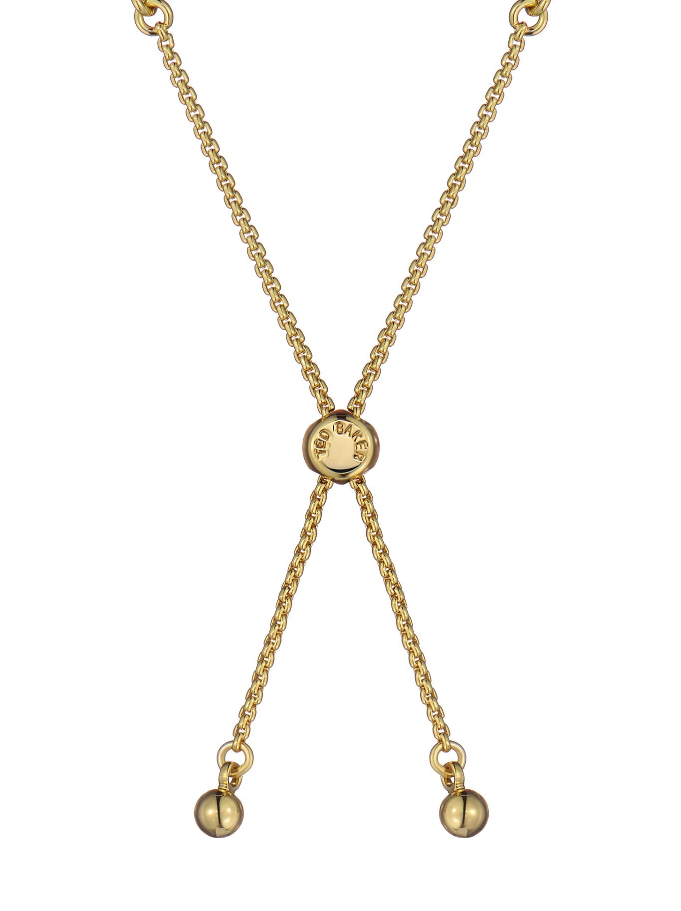 TED BAKER ISELA BAGUETTE SLIDER BRACELET (Gold)