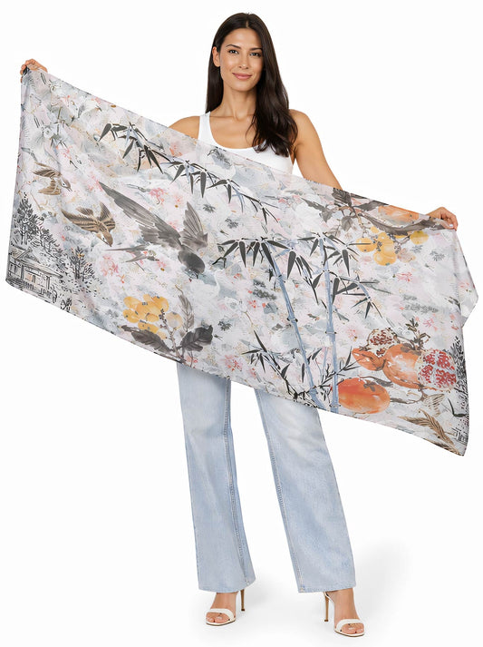 The Artists Label Seasons In Japan Scarf (Print)