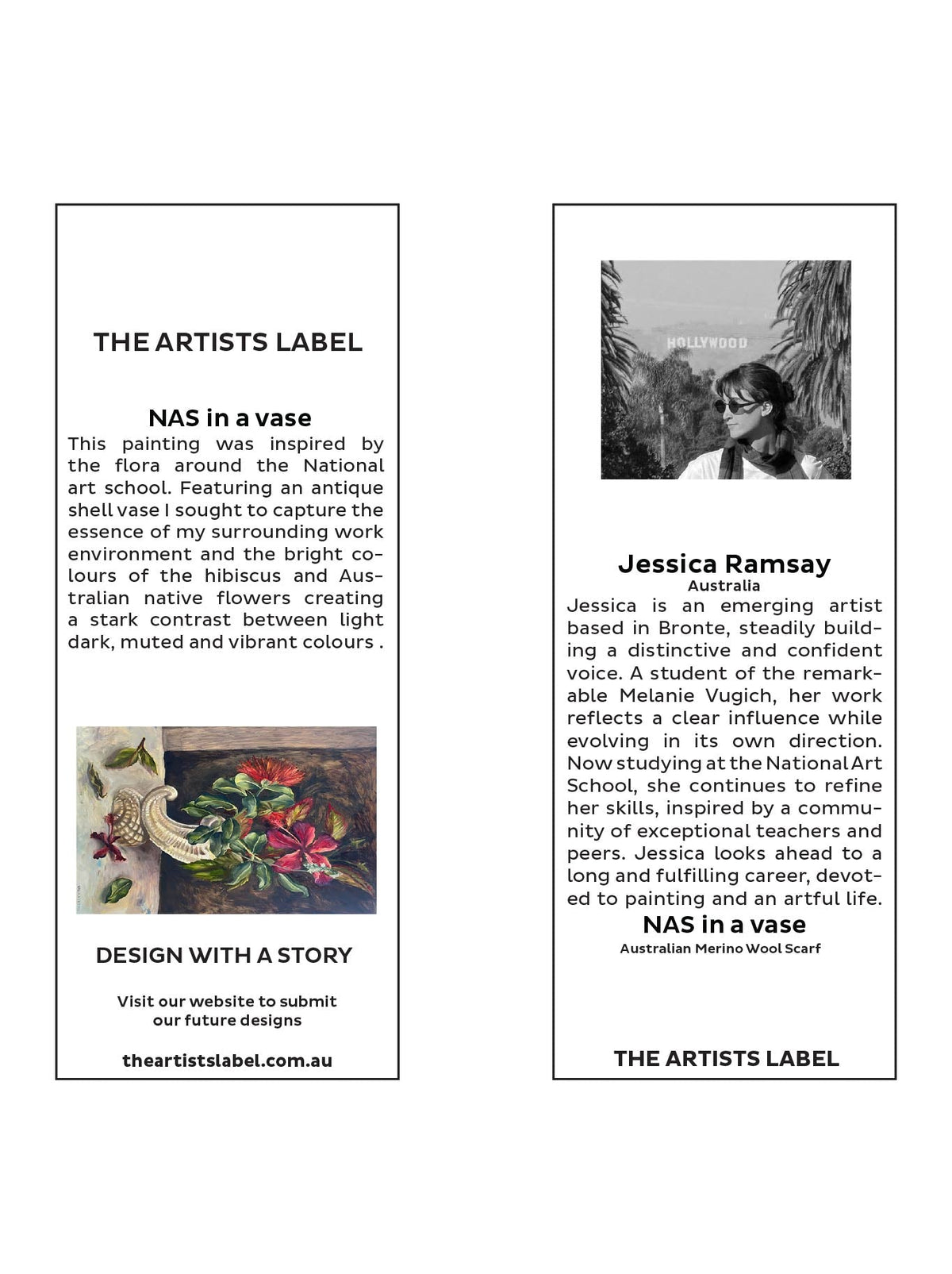 THE ARTISTS LABEL NAS IN A VASE WOOL SCARF (Print)