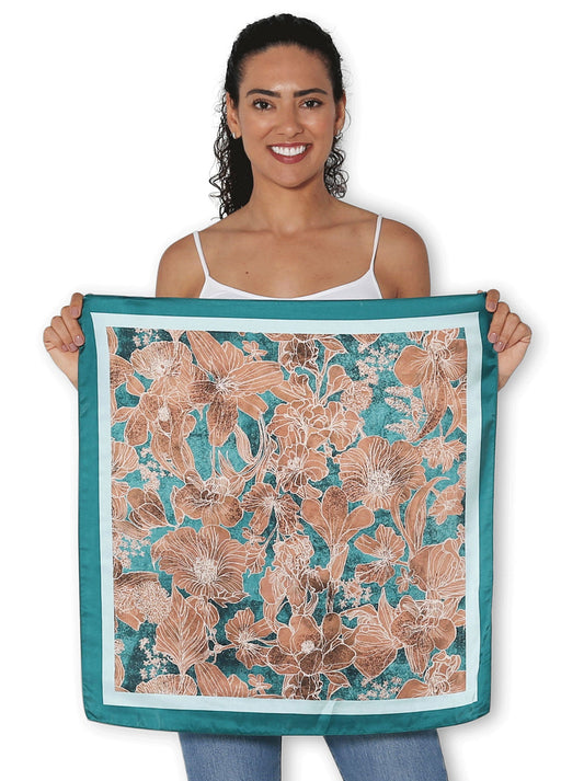 The Artists Label Orchid Ink Silk Square Scarf (Print)