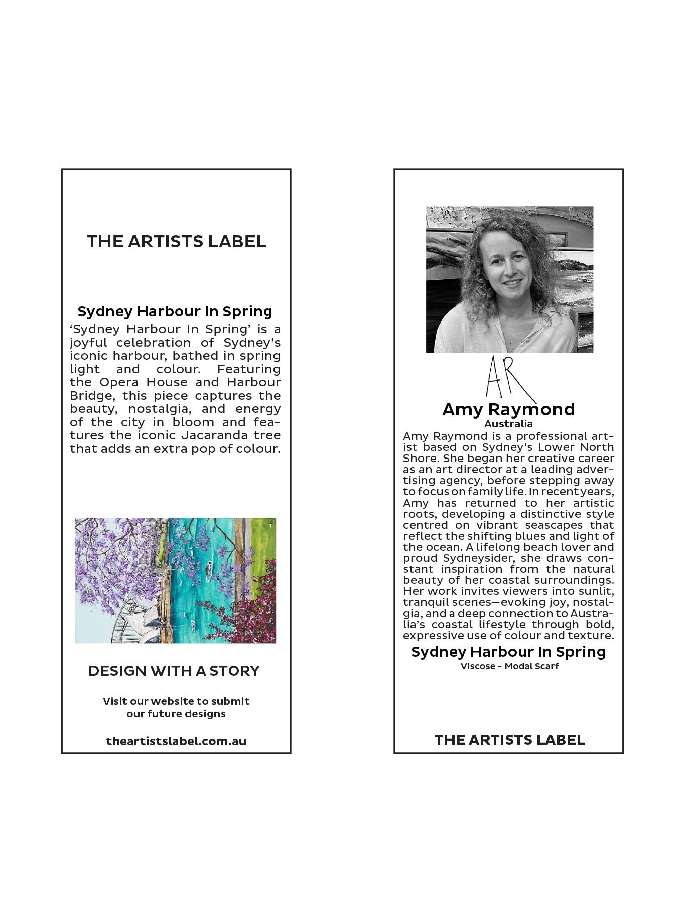 THE ARTISTS LABEL SYDNEY HARBOUR IN SPRING SCARF (Print)