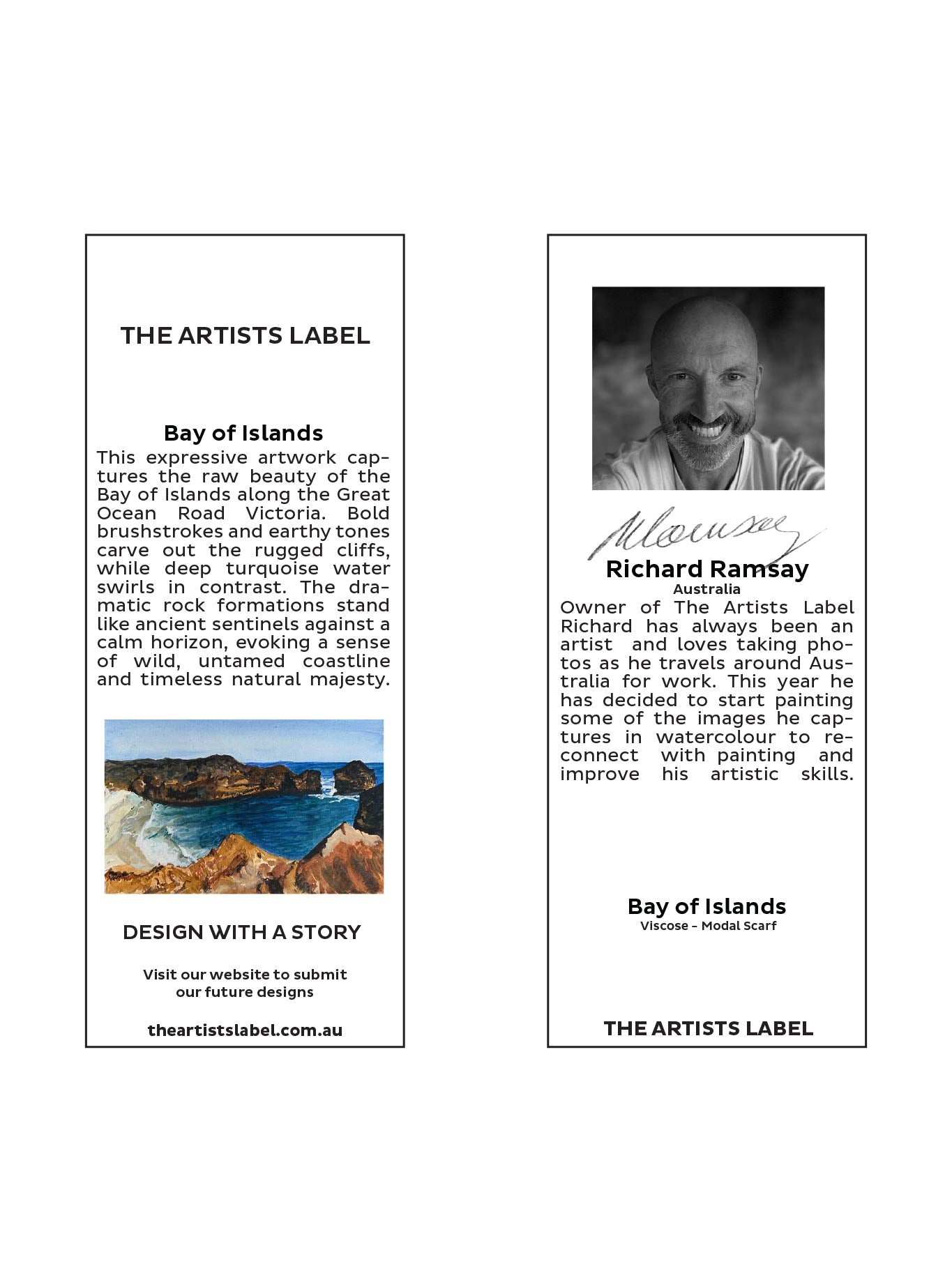 THE ARTISTS LABEL BAY ISLANDS SCARF (Print)
