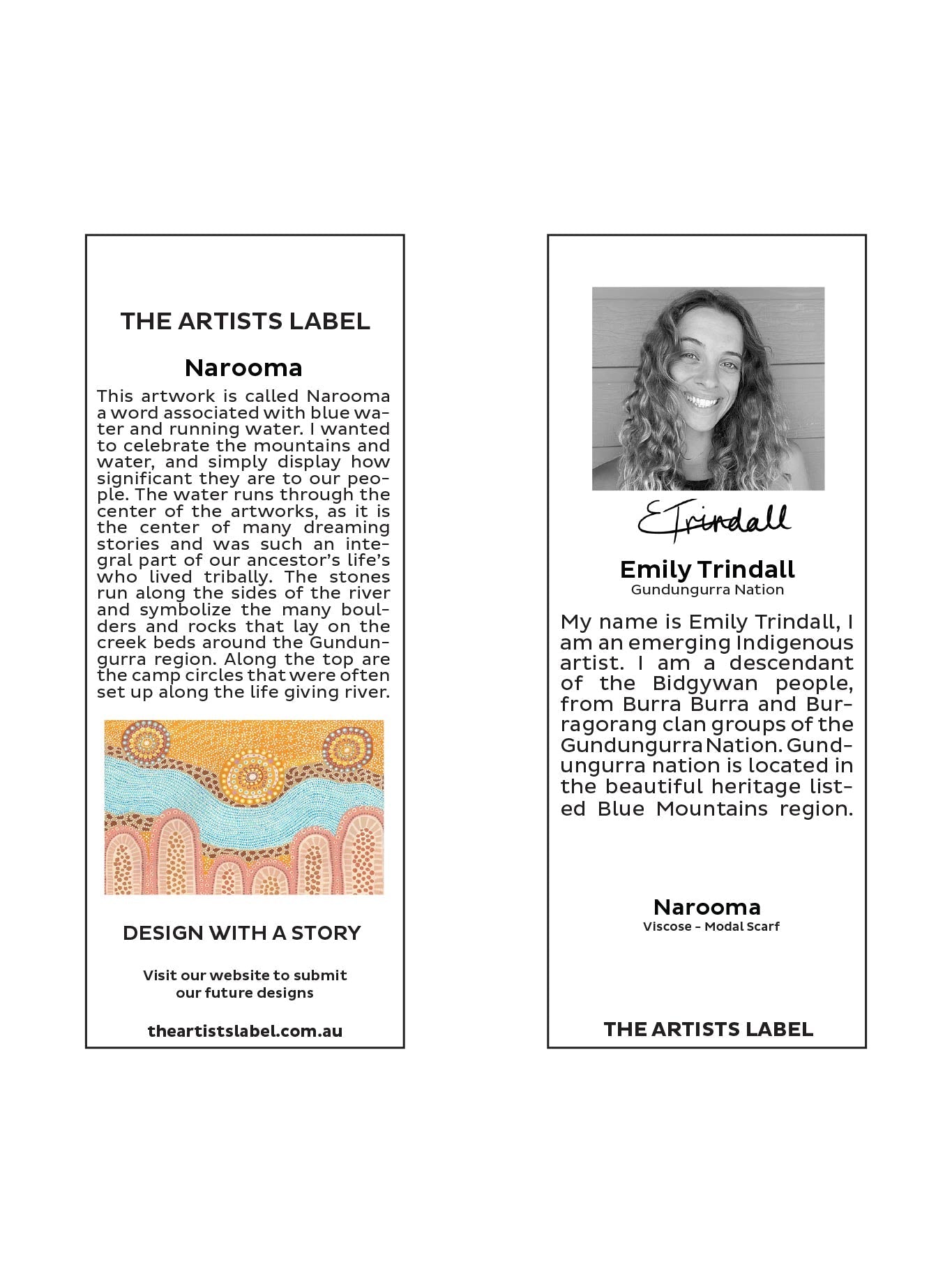 The Artists Label Narooma Scarf (Print)