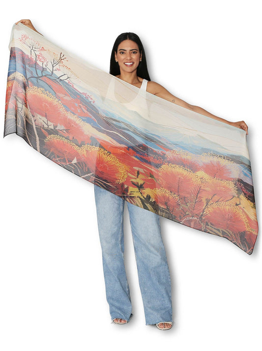 THE ARTISTS LABEL BLUE MOUNTAINS SCARF (Print)
