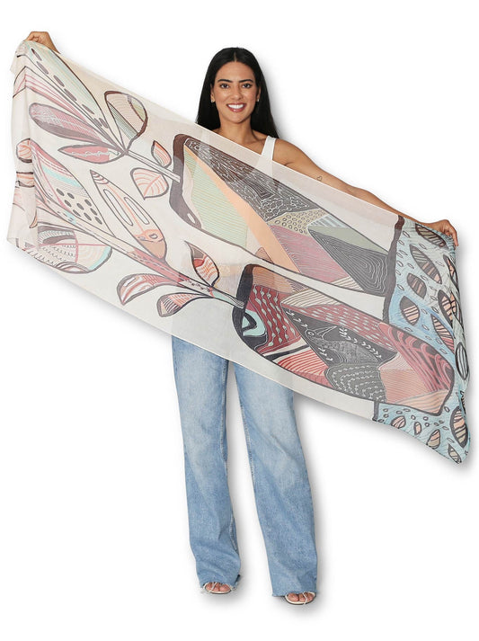 THE ARTIST LABEL POTTED PLANTS SCARF (Print)