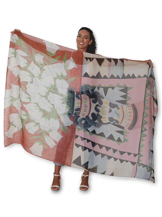 The Artists Label Foxgloves Make Me Think Of You Scarf (Multi)