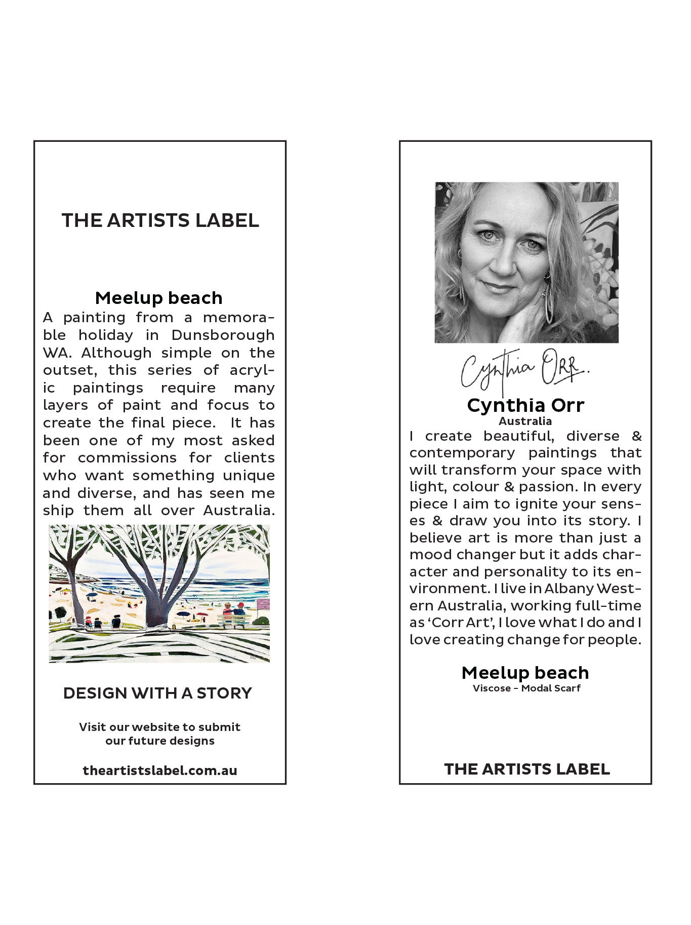 The Artists Label Meelup Beach Scarf (Print)