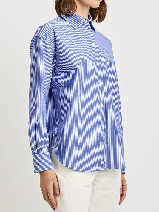 TOORALLIE RELAXED COTTON SHIRT (Classic Stripe)