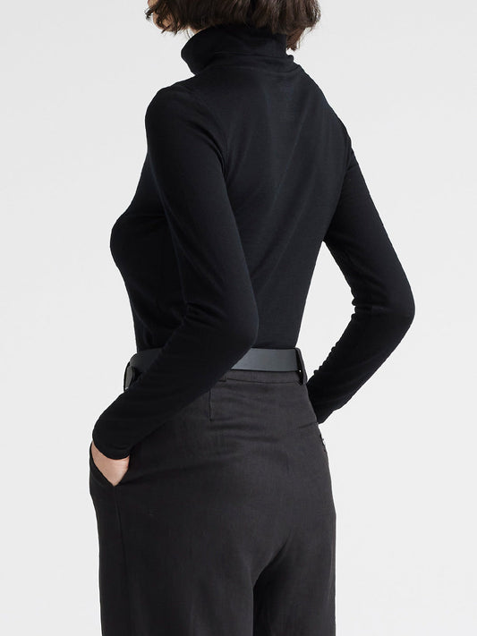 TOORALLIE MERINO TURTLENECK TEE (Mid Grey)